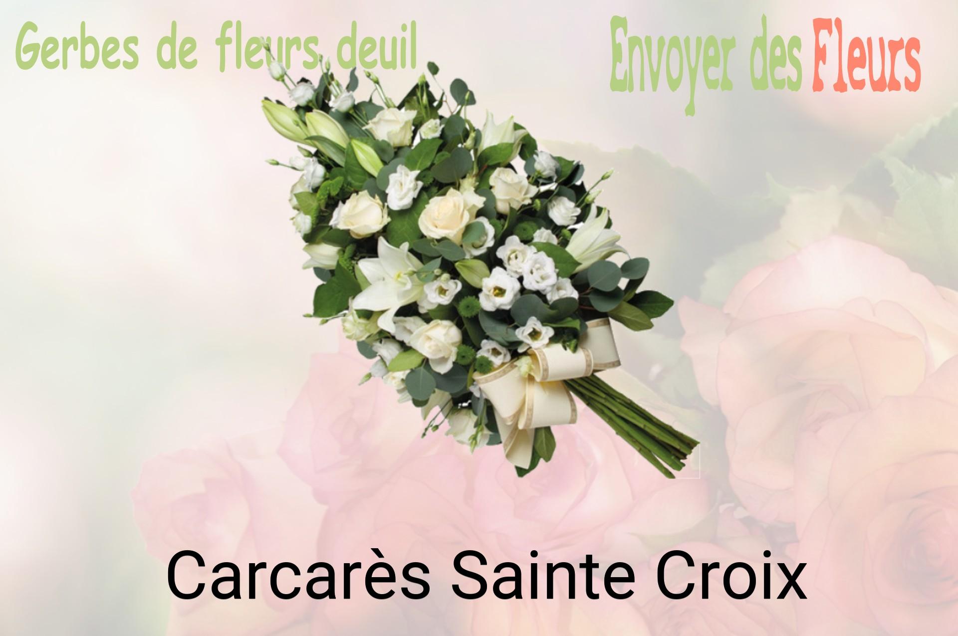 Gerbe de fleurs de deuil livrée à Carcarès-Sainte-Croix